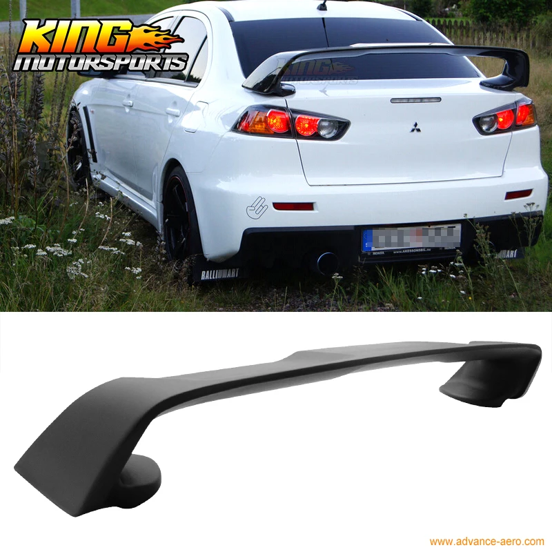 Fit For 20082015 Mitsubishi Lancer Evo 10 Abs Matte Black Rear Trunk