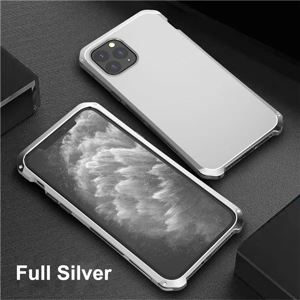 11 Pro Max защитный чехол для iPhone 11 чехол матовый Жесткий PC Coque полный Чехол для Apple iPhone 11 Pro Funda 11 Pro Max чехол антикапля - Цвет: Full Silver