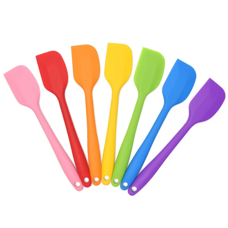  Premium Silicone Spatulas Heat Resistant Non-Stick Rubber Scrapers Kitchen Bakeware Tool Utensils T