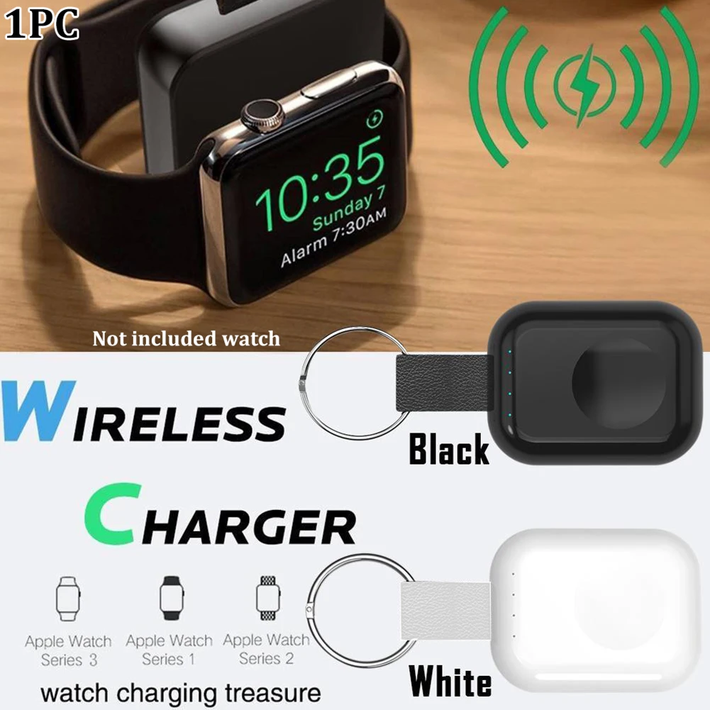

Fast Quick Travel Key Ring Wireless Charger Magnetic Portable Power Bank Station Stand Base Bracket Mini Pad For Apple Watch