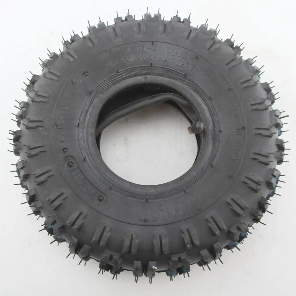 4.10-4 410-4 4.10/3.50-4'' Inner Tube and Tire for Hand Truck, Garden Cart, Snowblower, Lawn Mower, Wheelbarrow and More