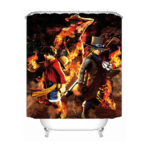 Shower Curtain Индивидуализированный Жемчуг дракона Z отбеливатель Феи хвост Наруто Душ Ванна занавес Mildewproof водонепроницаемый полиэстер различных размеров#0421-21-12 - Цвет: Shower Curtain