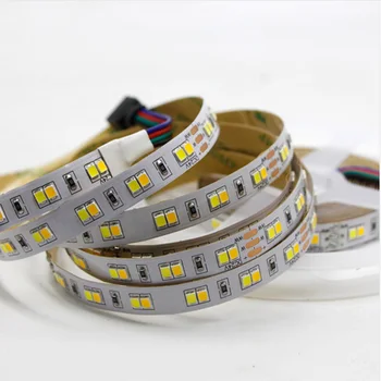 

2835-120/m light dual color temperature dual panel w+ww light, adjustable light dual color flexible LED tape