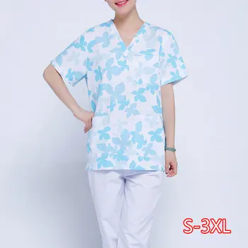 

New Medical Sets Hospital Doctors Nurses Short-sleeved Uniform Suits Dental Oral Clinic Beauty Salon Workwear Overalls Clothes