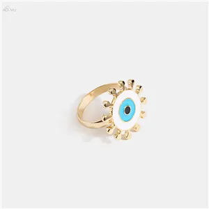 AOMU Новые дамские туфли-лодочки с молнией дизайнерские туфли с геометрическим круглым ювелирные изделия в стиле "Бохо" капель масла зло круг кольцо для глаз для Для женщин заявление ювелирные изделия