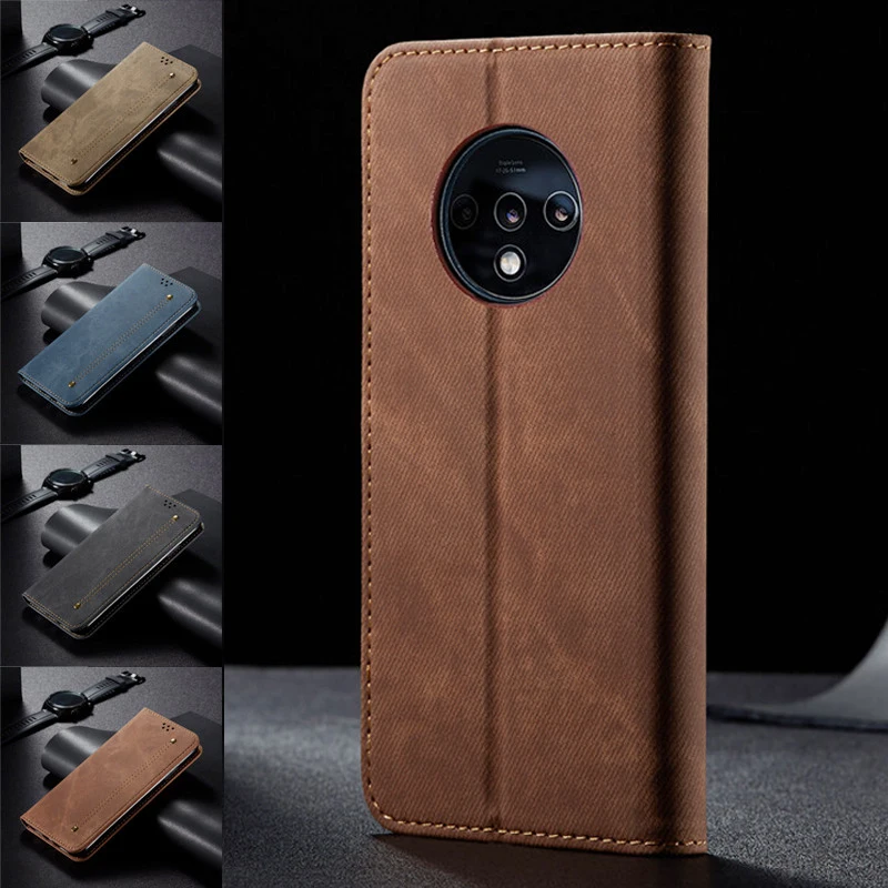 

Oneplus 7t 8 Pro Cases Coque Wallet Retro Flip Leather Phone Case For One Plus 8 7t Luxury Seven Magnetic Business Purse Cover