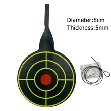 

Portable Target Plate With 10xTarget Paper Target Bullseye Outdoor Target Plate Paintball Training Hunting Shooting Accessories
