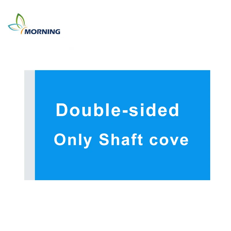 Рекламный пользовательский любой размер двусторонний и односторонний пользовательский логотип флаг для украшения - Цвет: double shaft cover