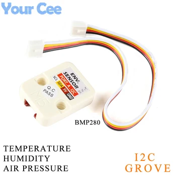 

Mini ENV Unit Digital Temperature and Humidity Sensor Module Air Pressure Sensor DHT30+BMP280 M5Stack Series I2C Grove Connector