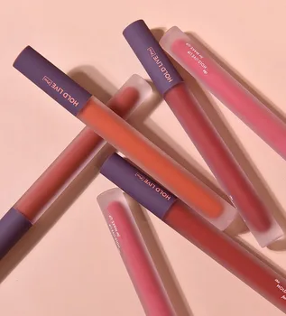 

Velvet Matte Texture Lip Glaze Small Straw Long Lasting Lip Gloss Waterproof Non-stick Lipstick Long-lasting Lips Makeup TSLM2