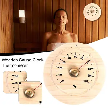 

2 In 1 Sauna Room Wood Thermometer Hygrometer Hygrothermograph Temperature Instrument Sauna Room Accessories