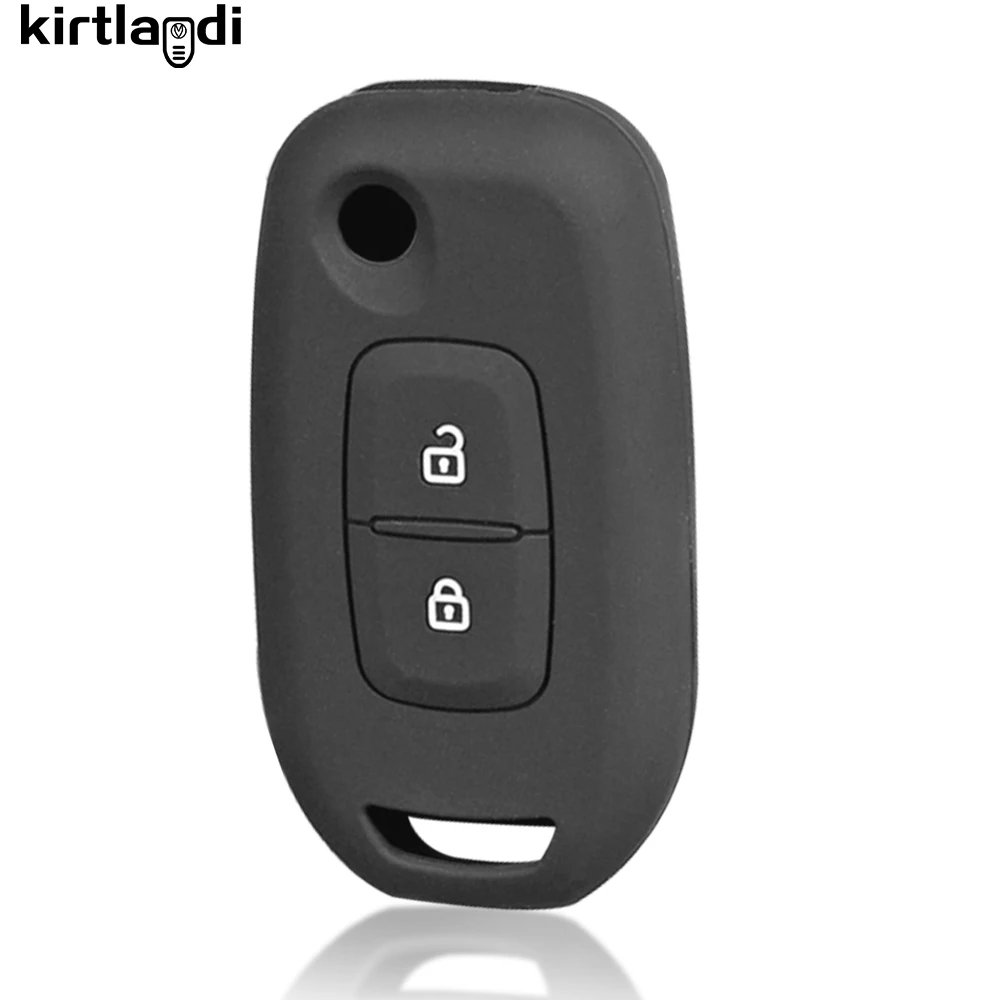 Silicone Key Holder Keychain Renault Logan 2 Stepway Sandero Duster Car Key Cover Case Protection Shell
