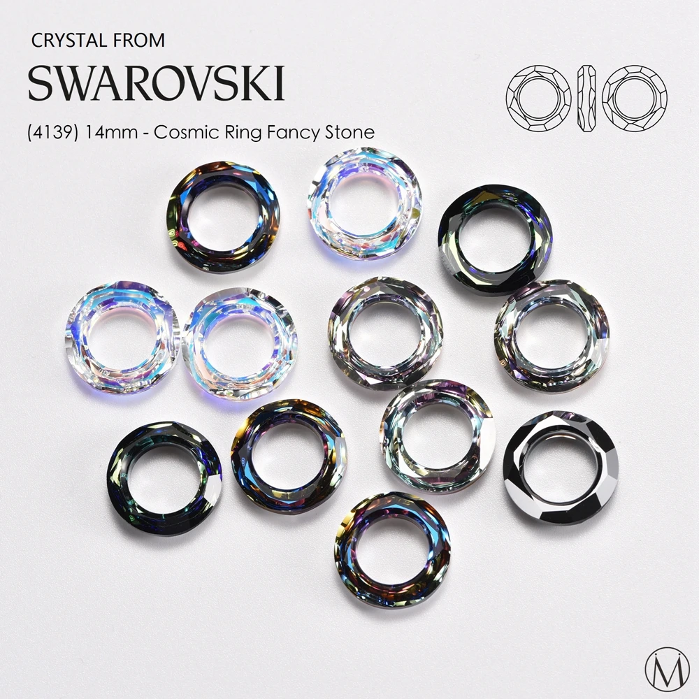 Космическое кольцо с кристаллом Swarovski 1 шт. 4139 14 мм ювелирные аксессуары ручной