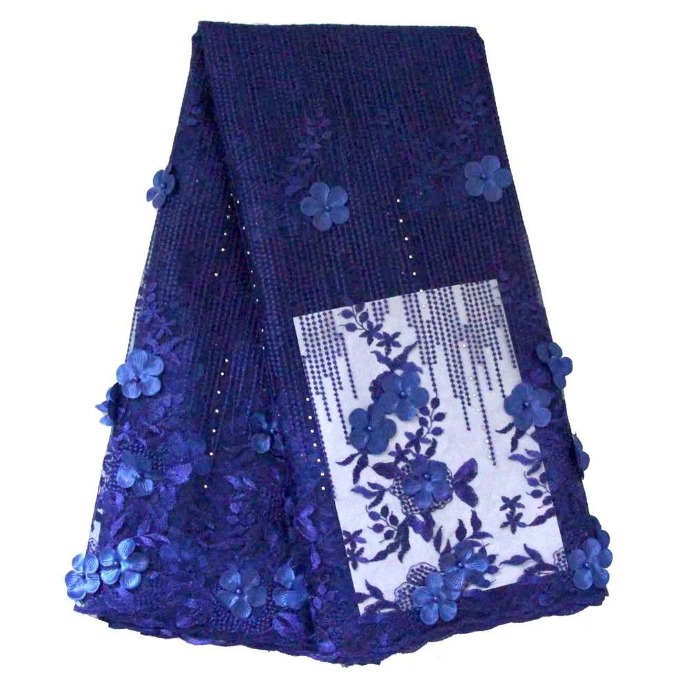 

African Net Lace Fabric 2019 High Quality Lace French Lace Fabrics Nigeria Tulle Embroidery Lace Fabric For Wedding