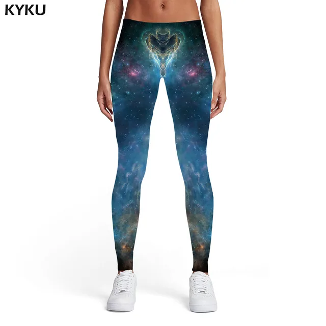 KYKU Galaxy Ghette Delle Donne Spazio Leggins Blu Sport Roccia Spandex  Gotico Stampato pantaloni Delle Donne Delle Ghette Dei Pantaloni di Fitness  Pantaloni Jeggins|Leggings| - AliExpress