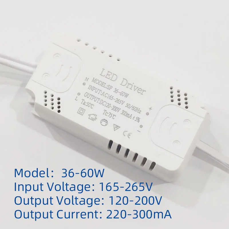 LED driver power supply Flat Panel LED Driver Adapter For Lighting 8-24W 30W 36W 50W 60W 80W AC220V Non-Isolating Transformer