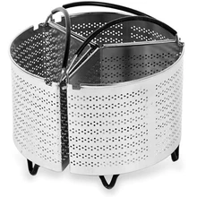 Корзина для пароварки скороварки 6 Qt, аксессуары для скороварки, совместимая с Ninja Foodi и другими мульти-плитами Корзина для пароварки скороварки 6 Qt, аксессуары для скороварки, совместимая с Ninja Foodi и другими мульти-плитами