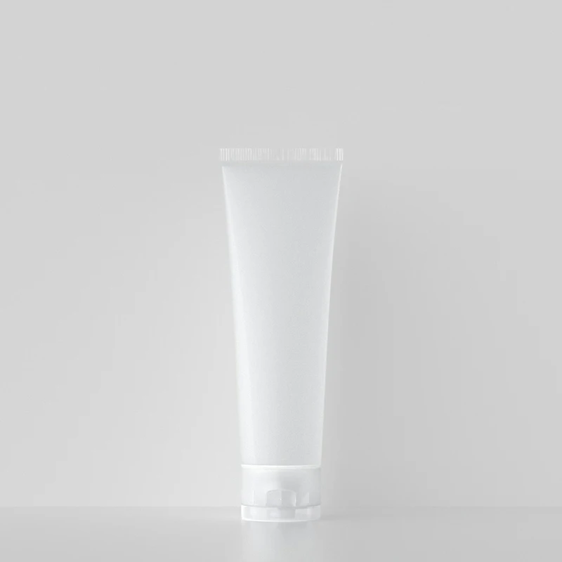 얼굴 로션 화장품 포장용 플립 뚜껑이 있는 빈 프로스트 튜브, 핸드 크림, Unguent 용기, 100g, 20 개