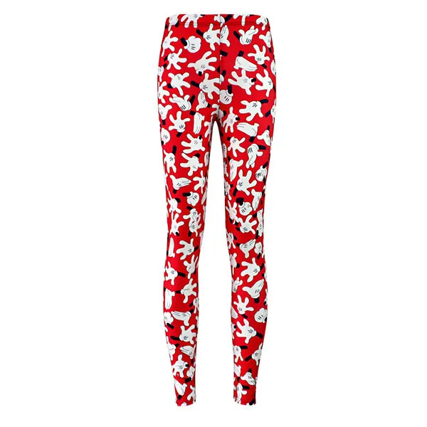 

Europe And America Type Leggings Smooth Handfeel Stretch Pants Red Finger Game-WOMEN'S Pants Leggings