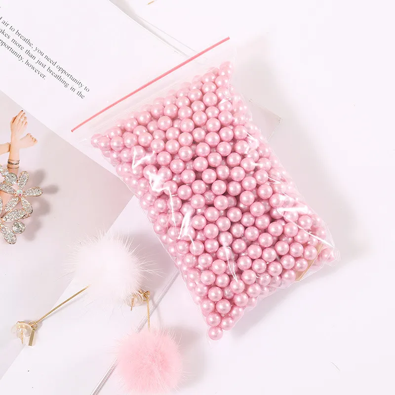1 Pack Pink Pearl Стеклянная коробка для косметических кистей Органайзер настольный макияж жемчуг косметический наполнитель с щеткой Коробка Чехол подставка стойка косметическая коробка для хранения дисплей - Цвет: 1 Pack Pink Pearl