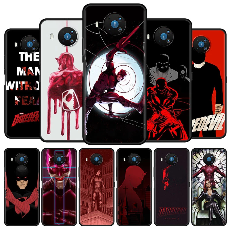 Marvel Daredevil Cell Phone Case For Nokia 7 2 G10 5 4 5 3 3 4 1 4 X10 2 4 2 3 C20 8 3 2 2 4 2 3 2 Xr20 Black Soft Cover Phone Case Covers Aliexpress