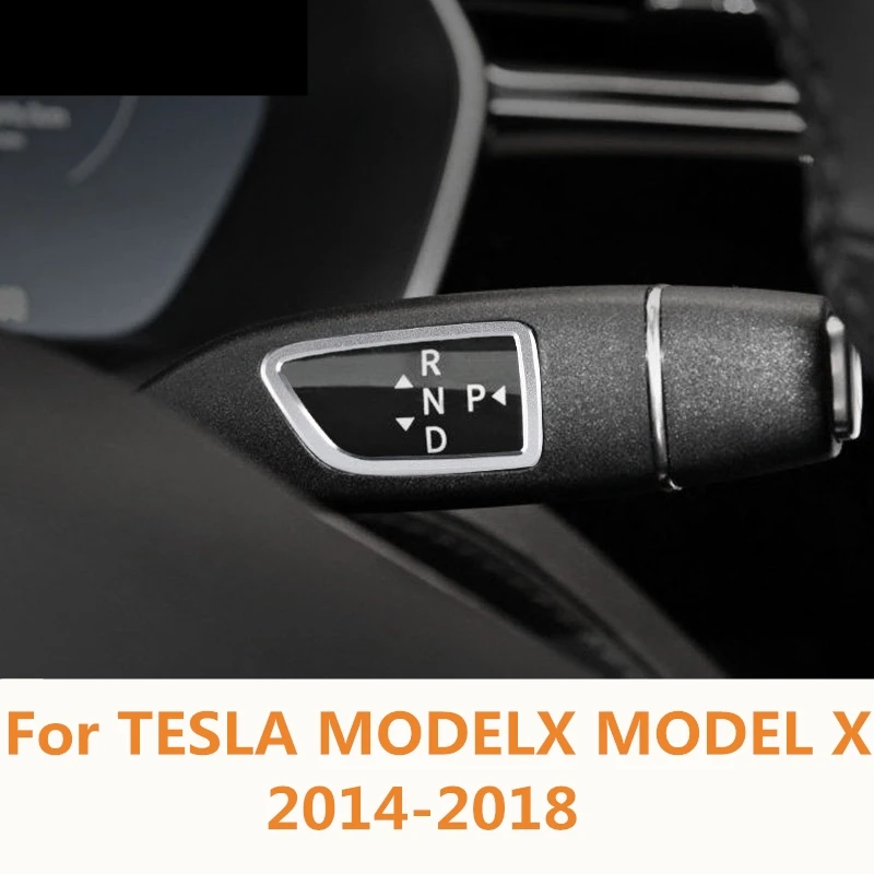 For TESLA MODELX MODEL X 2014 2018 Gear bar patch wiper decorative bright strip Interior