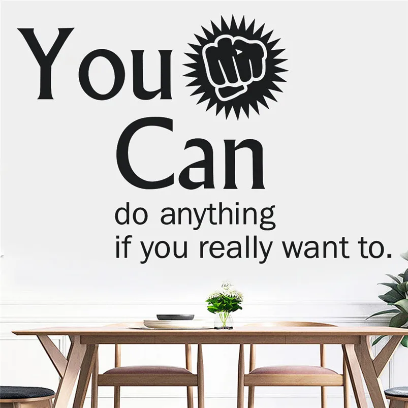 English Letter Wall Stickers Home Decor Living Room DIY PVC Stickers Decoration Stickers Muraux Pour Enfants Chambres 30SEP601