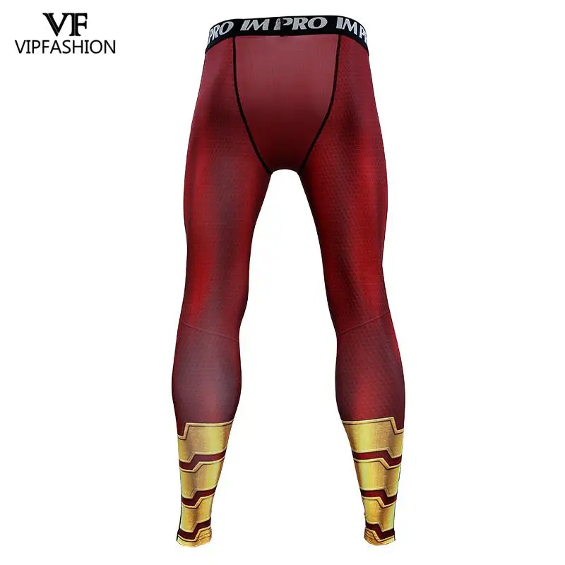 VIP Мода супергерой 3D печать компрессионные колготки черные Adam тренировки Леггинсы для мужчин фитнес Shazam тренировочные брюки леггинсы брюки