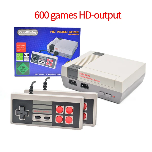 600HDMI Dropshipping 6 kind HDMI/AV Output Mini TV Handheld Retro Video Game Console with Classic 600 games Built-in for 4K TV PAL& NTS - Цвет: 600HDMI