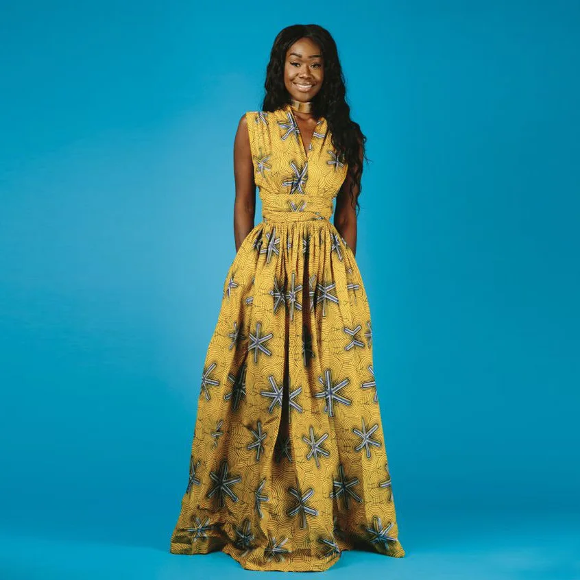 Африканские Длинные платья Женская традиционная африканская одежда Дашики Анкара Макси Сарафан элегантная многоразовая одежда принт летняя одежда
