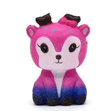OCDAY Mini Kawaii Cartoon Deer Squishy Langsam Rising PU Creme Duft Stressabbau Kreative Squeeze Spielzeug für Kinder Erwachsene Neue heißer(China)