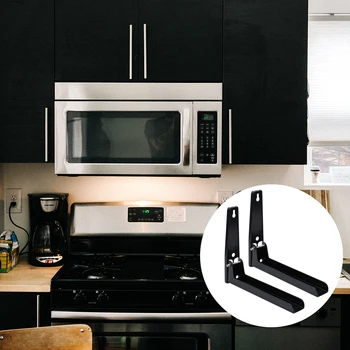 

Stainless Steel Microwave Oven Rack Wall-mounted Kitchen Shelf Retractable Bracket Oven Rack Thicken Version Thickened Hold