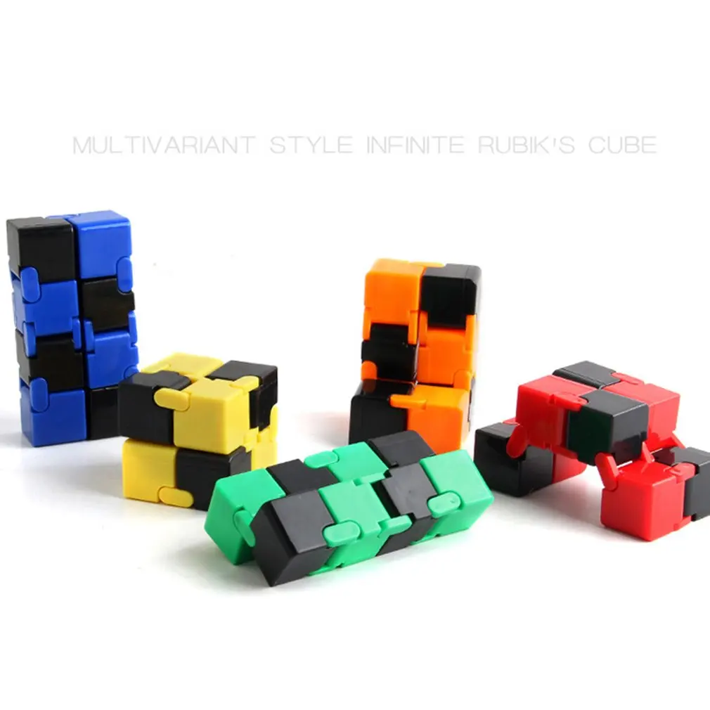 Hot Magic Unlimited Magic Cube Folding Fingertip Decompression Intelligence Cube Puzzle Creative Funny Toy Gift for Kids