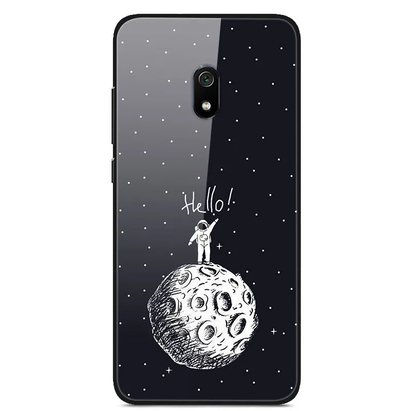 3 Для Xiaomi Redmi 8A Чехол с милым рисунком, стеклянный чехол для задней панели, Жесткий Чехол для Xiaomi Redmi 8A чехлы для телефонов 6," бампер для Redmi8A 8 A - Цвет: 3