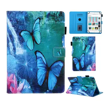 

Case for Apple iPad Pro Air Mini 6th 7th 7.9 9.7 10.5 11inch 360Rotating Flip PU Leather Cover Auto Sleep Waterfall Butterfly