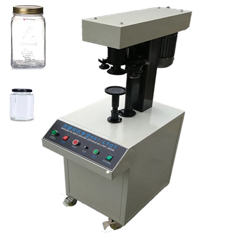 

220V Can Sealer Automatic Commercial Glass Jar Plastic Cans Tinplate Can Packing Machine Drink Nut Dry Goods Sealing Equipment