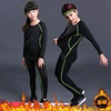 Winter Warm Thermal Underwear Set Children Boys Girls Plus Velvet Warm Thermo Underwear Masculino Long Johns Lucky Johns Fitness ► Photo 3/6