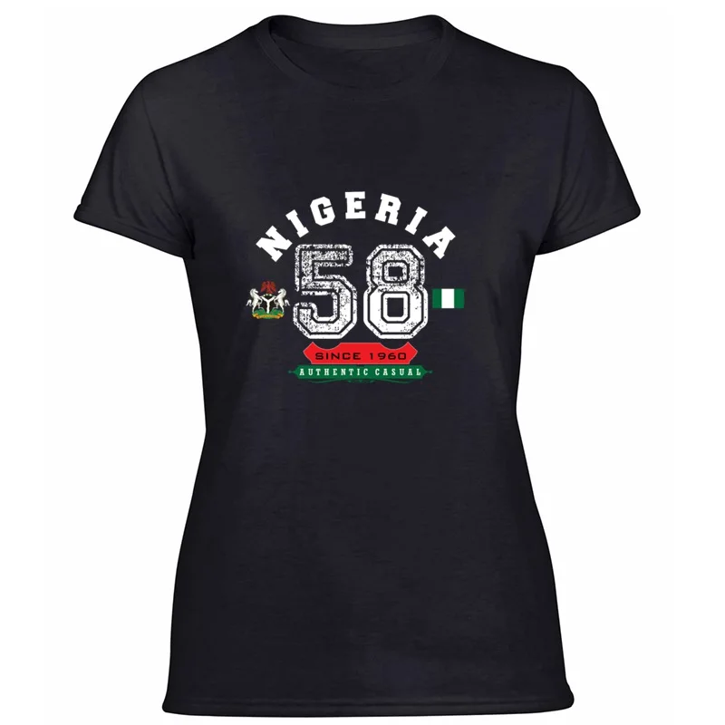 Женская футболка Create Nigeria Independence 208 Kawaii с графическим рисунком футболки для