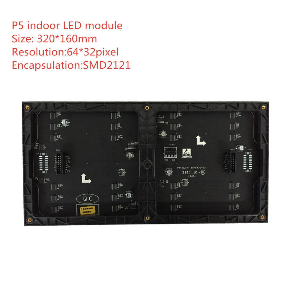 64x32 pixel full rgb p5 ekran indoor led module 320*160mm ecran led P2.5 P3 P4 P5 P6 P8 P10 экран full color matrix display
