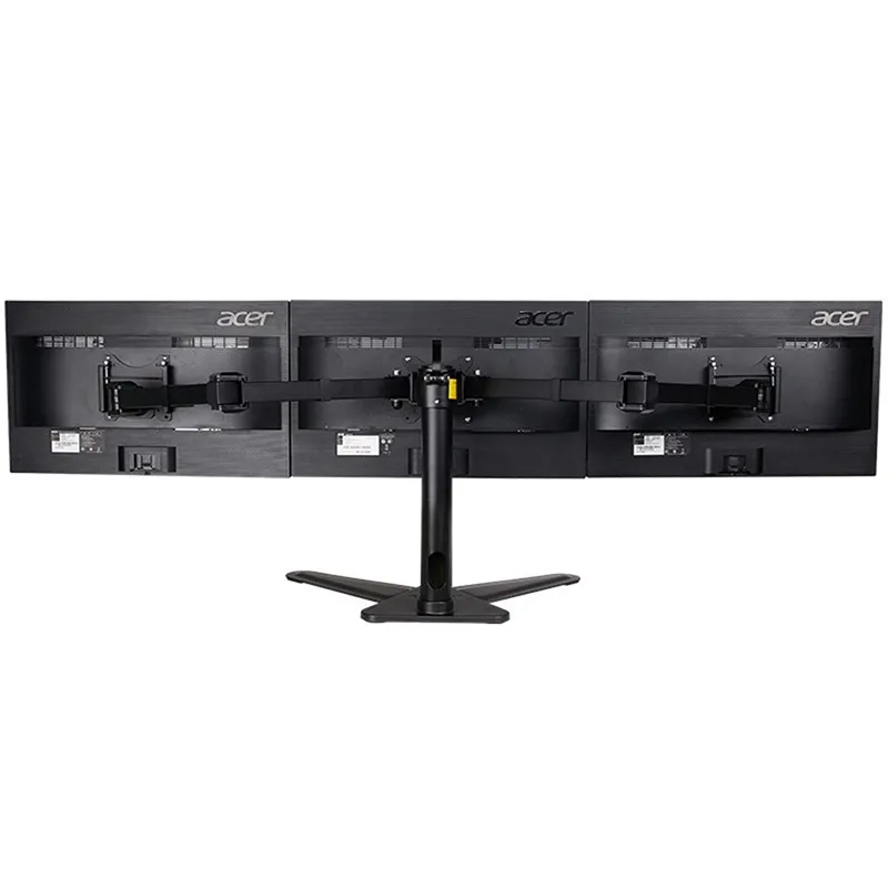 Desktop Three Hex LCD Arm Monitor Mount Stand
