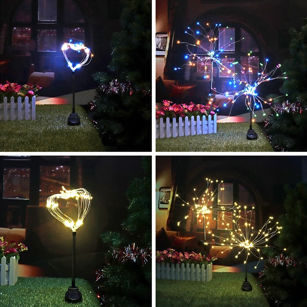 IP67 теплый белый/красочный 105LED Сказочный букет Одуванчик светильник s Сказочный светильник Гирлянда звезда светильник Рождественский домашний пейзаж лампа