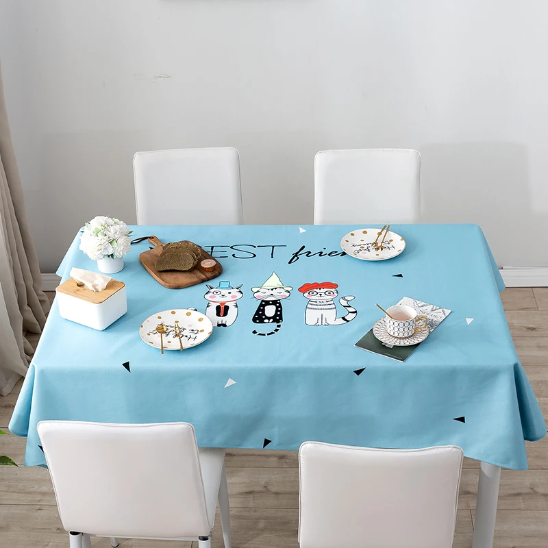 

Decorative Thickened cotton and linen waterproof and oil-proof tablecloth Rectangular Dining Table Cover Table Cloths