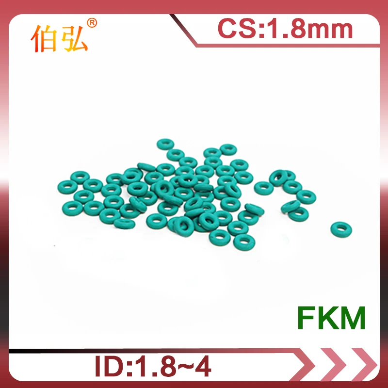 Fluorurata O-Ring 10 Pz/Lotto Fkm Tenuta Cs 1.8 Millimetri Od1.8/2/2.24/2.5/2.8/3.15/3.55/3.75/4 Millimetri O-Ring Di Tenuta Anello Di Tenuta