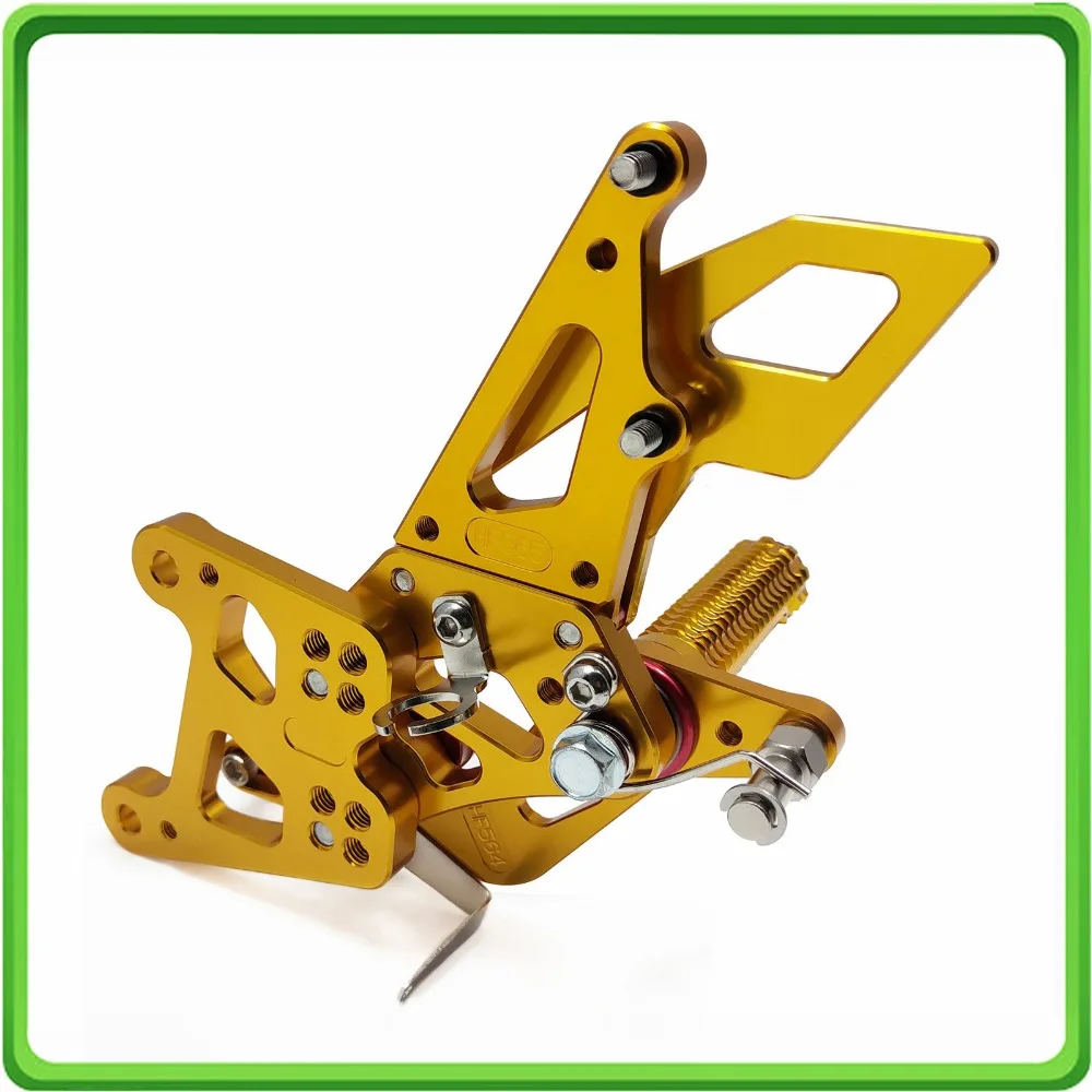 Регулируемые задние наборы набор для ног подножки педали для Honda CBR 250 R CBR250R 2011 2012 2013 золото