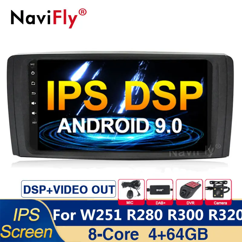 Flash Deal 9" IPS DSP 8Core Android 9.0 Car radio multimedia player gps navigation for Mercedes Benz R Class W251 R280 R300 R320 R350 W251 0 Flash Deal 9" IPS DSP 8Core Android 9.0 Car radio multimedia player gps navigation for Mercedes Benz R Class W251 R280 R300 R320 R350 W251 0