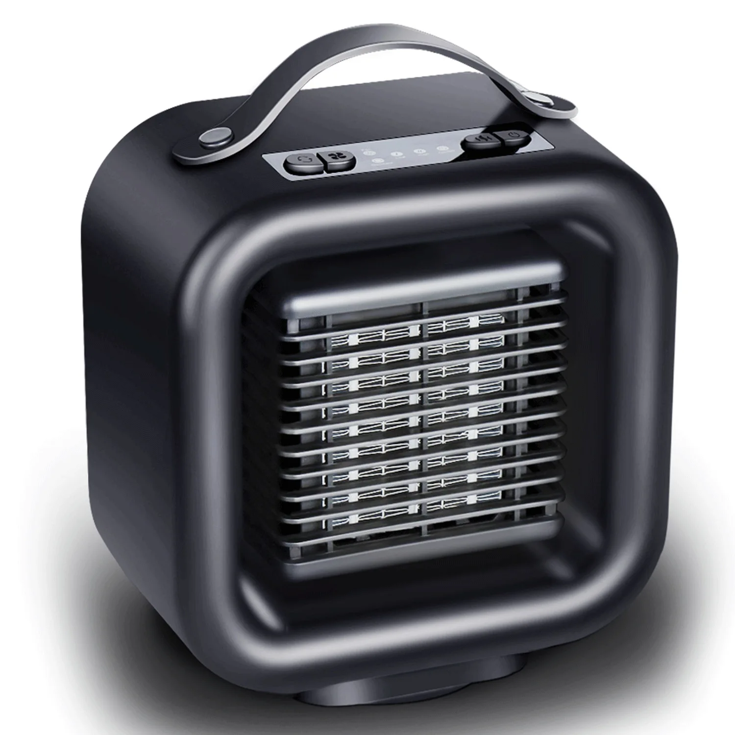 

110~240v fast heat heater creative student desktop mini portable heater fan warm fan self-powered can shake head portable heater