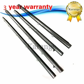 

4PCS FL FR RL RR Outside Window Weatherstrip Mouldings 72410TL0003 For Acura TSX 2009-2014