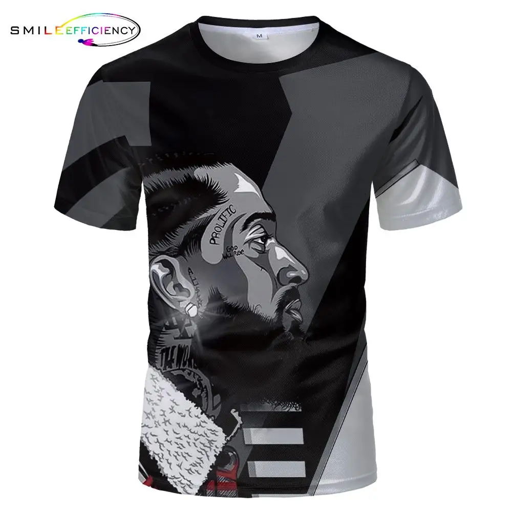 Nipsey Hussle O-neck 3d T Shirt Rapper Herringbone Breathable Cloth 3d Printing T-shirt High Quality Tshirt Nipsey Hussle O-neck 3d T Shirt Rapper Herringbone Breathable Cloth 3d Printing T-shirt High Quality Tshirt