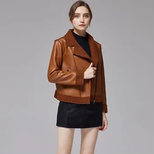 Winter Women Bomber Jacket Black Short Loose Pu Leather Jacket Autumn Female Casual Outwear chaqueta de cuero para mujer