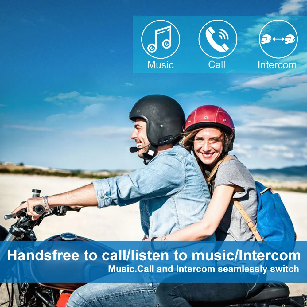 US $126.99 Fodsports 2 pcs M1S Pro motorcycle helmet intercom bluetooth headset 8 rider 2000M intercom waterproof wireless BT interphone